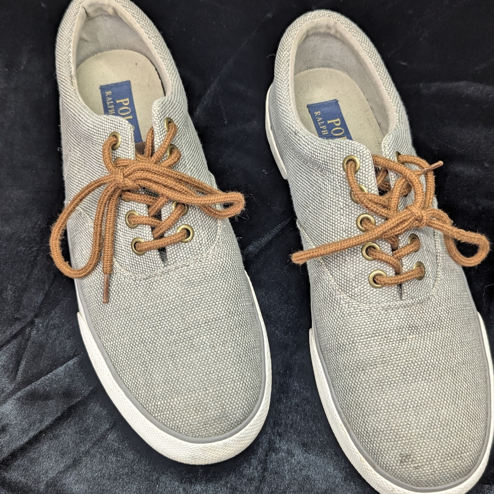 Polo by Ralph Lauren Men's Gray Canvas Sneakers